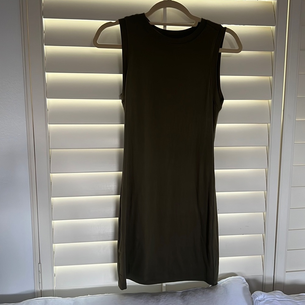 BLQ tank dress in hunter green